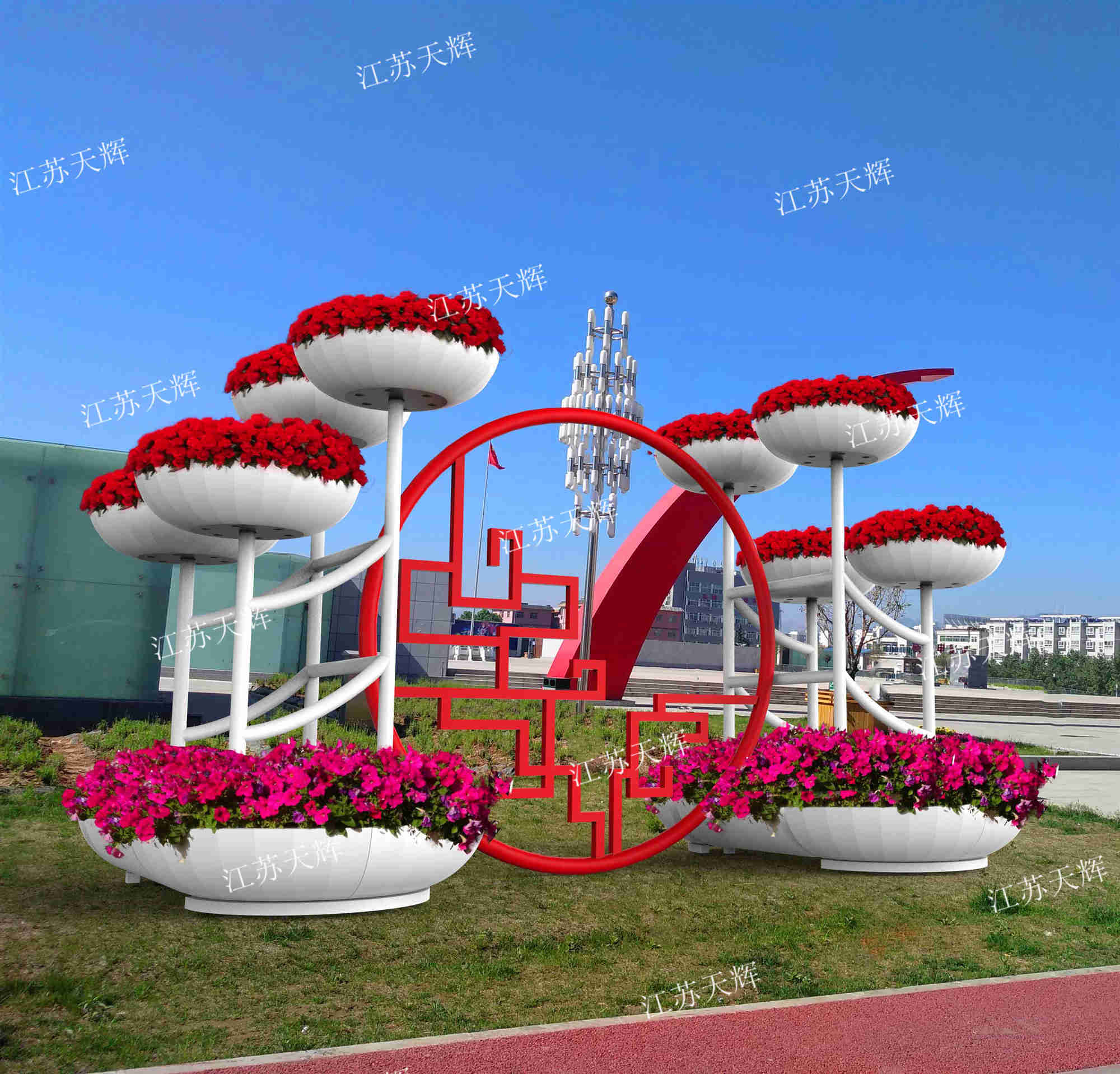 <font color='#006600'>艺术景观花架组合</font>